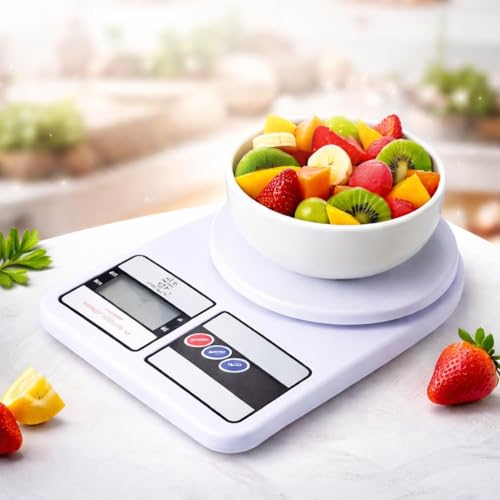 Balança digital de cozinha compacta de alta precisão 1g a 10kg com função tara modelo SF-400