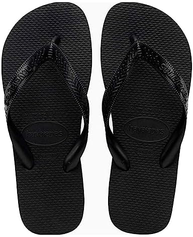 Chinelo Havaianas Top original unissex na cor preta clássica em borracha 100% legítima