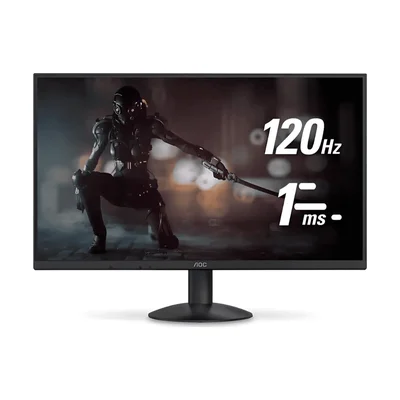 Monitor Gamer AOC Hero 24 polegadas 144Hz IPS com suporte ergonômico ajustável e detalhes em vermelho
