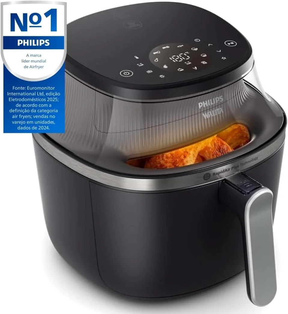 Fritadeira Airfryer Conectada Série 3000 Philips Walita 4.1L HD9255/90