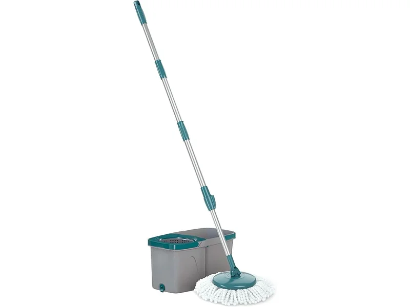 Mop Giratório Pro Flash Limp com Cesto em Aço Inox e Balde Duplo MOP7290