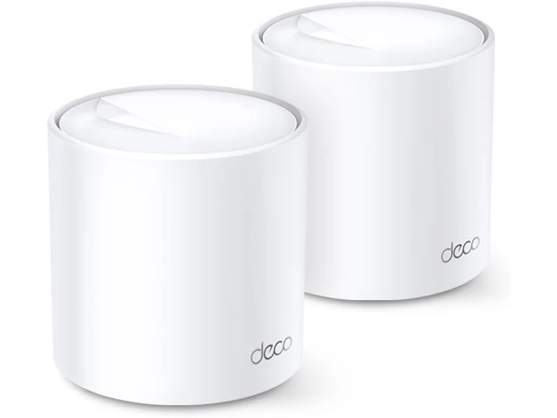 Roteador Gigabit Wi-Fi 6 Mesh TP-Link DECO X20 (2 unid.) Dual Band 2,4/5 GHZ AX1800, OFDMA e Mu-Mimo, Beamforming, WPA3,TP-Link HomeCare, Controle dos Pais, Antivírus, QoS, Branco