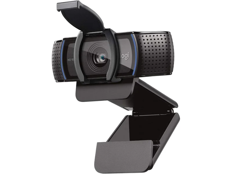 Webcam Full HD Logitech C920s 1080p/30fps com Microfone Embutido e Tampa de Privacidade para Zoom/Teams/Meet ou Até Criação de Conteúdo - Preto