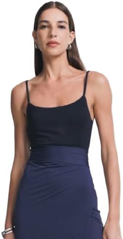 Top feminino fitness preto The Perfect Top com alta sustentação e costas nadador